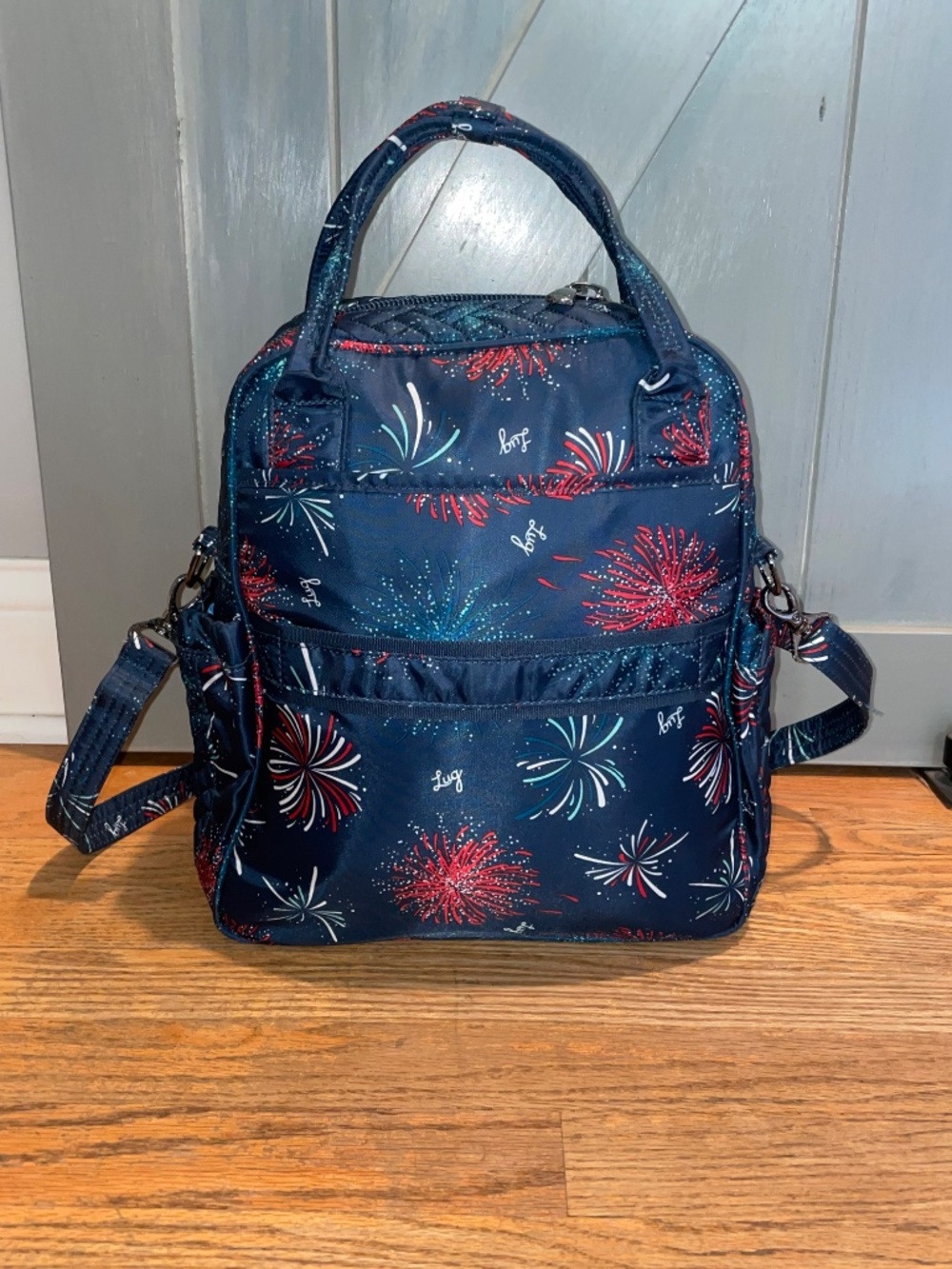 Lug Mini Puddle Jumper Firework Navy Tote - Picture 2 of 12